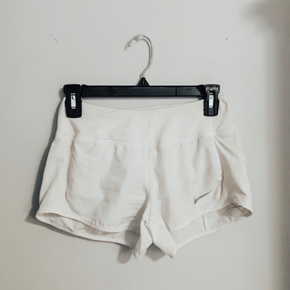nike white dri-fit shorts